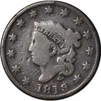 Lot of (5) Matron Head Cents.
