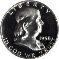 1958 Franklin Half Dollar. Proof-67 Cameo (PCGS). CAC.