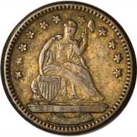 Undated (1870s) J. W. & Co. 5 Token. Rulau-MV D373. Brass. 18.1 mm. EF-40.