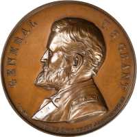 1868 Ulysses S. Grant. DeWitt-USG 1868-2. Copper. 60.5 mm. Choice Mint State.