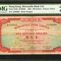 1965年香港有利银行一佰圆。
