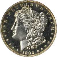 1903 Morgan Silver Dollar. Proof-63 (PCGS). CAC. OGH.