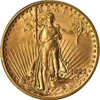 1922 Saint-Gaudens Double Eagle. MS-64 (PCGS).