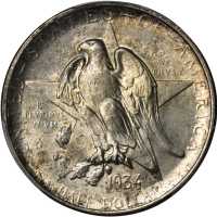 1934 Texas Independence Centennial. MS-66+ (PCGS).