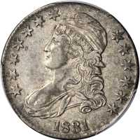1831 Capped Bust Half Dollar. O-116. Rarity-3. EF-40 (PCGS).