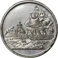 Pennsylvania--Philadelphia. Undated R. Lovett Jr. Miller-Pa 344M. White Metal. 30.75 mm. MS-62.