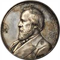 Group of three different 1876 Rutherford B. Hayes medalets.