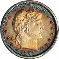 1894 Barber Quarter. Proof-66 (PCGS). CAC.