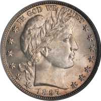 1897 Barber Half Dollar. MS-64 (PCGS). CAC.