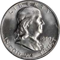 1950 Franklin Half Dollar. Proof-67 (PCGS). CAC.