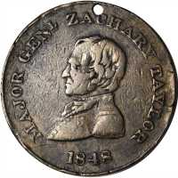 Group Zachary Taylor medalets for the 1848 campaign.
