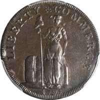 1795 Talbot, Allum & Lee Cent / Blofield Cavalry Mule. Fuld Mule-6, W-8725. AU-53 (PCGS).