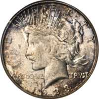 1923-S Peace Silver Dollar. MS-64 (NGC). OH.