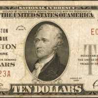 Farmington, New Hampshire. $10 1929 Ty. 1. Fr. 1801-1. The Farmington NB. Charter #2022. Very Fine.