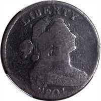 1804 Draped Bust Cent. S-266, the only known dies. Rarity-2. Good Details--Environmental Damage (PCG