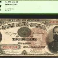 Fr. 353. 1890 $2 Treasury Note. PCGS Very Fine 35.