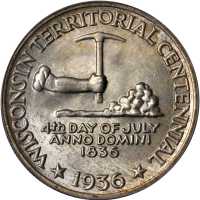1936 Wisconsin Territorial Centennial. MS-67 (PCGS).