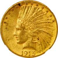 1913-S Indian Eagle. MS-62 (NGC).