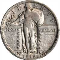 1919-D Standing Liberty Quarter. VF-30 (PCGS).
