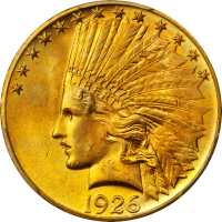 1926 Indian Eagle. MS-65+ (PCGS). Gold Shield Holder.