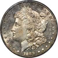 1889-CC Morgan Silver Dollar. MS-61 PL (PCGS). CAC.