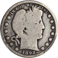 1892-S Barber Half Dollar. Good-4 (PCGS).
