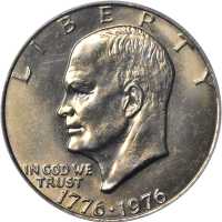 1976 Eisenhower Dollar. Type I Reverse. MS-66 (PCGS).