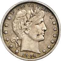 1904-S Barber Half Dollar. EF-40 (PCGS).
