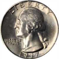 1937-S Washington Quarter. MS-65 (PCGS).