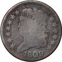 Lot of (5) Classic Head Half Cents.
