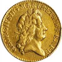 1724年英国乔治一世1几内亚金币。