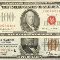 Lot of (2) Small Size Type Notes. Very Fine & About Uncirculated.