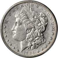 1884-S Morgan Silver Dollar. EF-45 (PCGS).