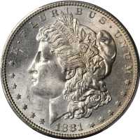 Lot of (3) Choice Mint State Morgan Silver Dollars. (PCGS).