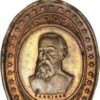 Group of four attractive 1888 Benjamin Harrison pieces.