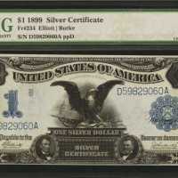 Fr. 234. 1899 $1 Silver Certificate. PMG Choice Uncirculated 63.