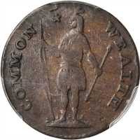 1788 Massachusetts Cent. Ryder 15-M, W-6400. Rarity-5. Period After MASSACHUSETTS. Fine-12 (PCGS).