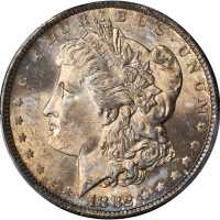 1882-CC Morgan Silver Dollar. MS-64 (PCGS).