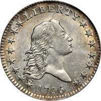 1795 Flowing Hair Half Dollar. O-105, T-25. Rarity-3+. Two Leaves. AU-55 (PCGS). CAC.