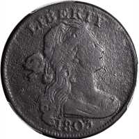 1803 Draped Bust Cent. S-265. Rarity-4. Large Date, Large Fraction. Fine Details--Environmental Dama
