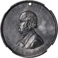 1860 John Bell. DeWitt-JBELL 1860-2. Lead. 38 mm. MS-63 (NGC).