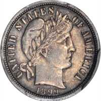 1899-O Barber Dime. MS-62 (PCGS).