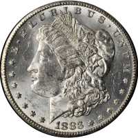 1883-CC GSA Morgan Silver Dollar. MS-61 (Uncertified).