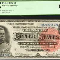 Fr. 242. 1886 $2 Silver Certificate. PCGS Gem New 66 PPQ.