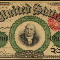 1863年1000美元纸钞 PCGS AU 58
