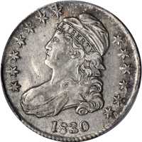 1830 Capped Bust Half Dollar. O-118. Rarity-3. AU-55 (PCGS). CAC.