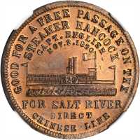 1880 James A. Garfield. DeWitt-JG 1880-6. Copper. 28 mm. MS-66 RB (NGC).