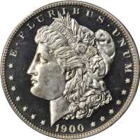 1900 Morgan Silver Dollar. Proof-64 Cameo (PCGS).