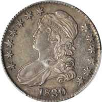 1830 Capped Bust Half Dollar. O-122. Rarity-1. Large 0. EF-40 (PCGS).