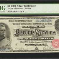 Fr. 240. 1886 $2 Silver Certificate. PMG Choice Uncirculated 64 EPQ.
